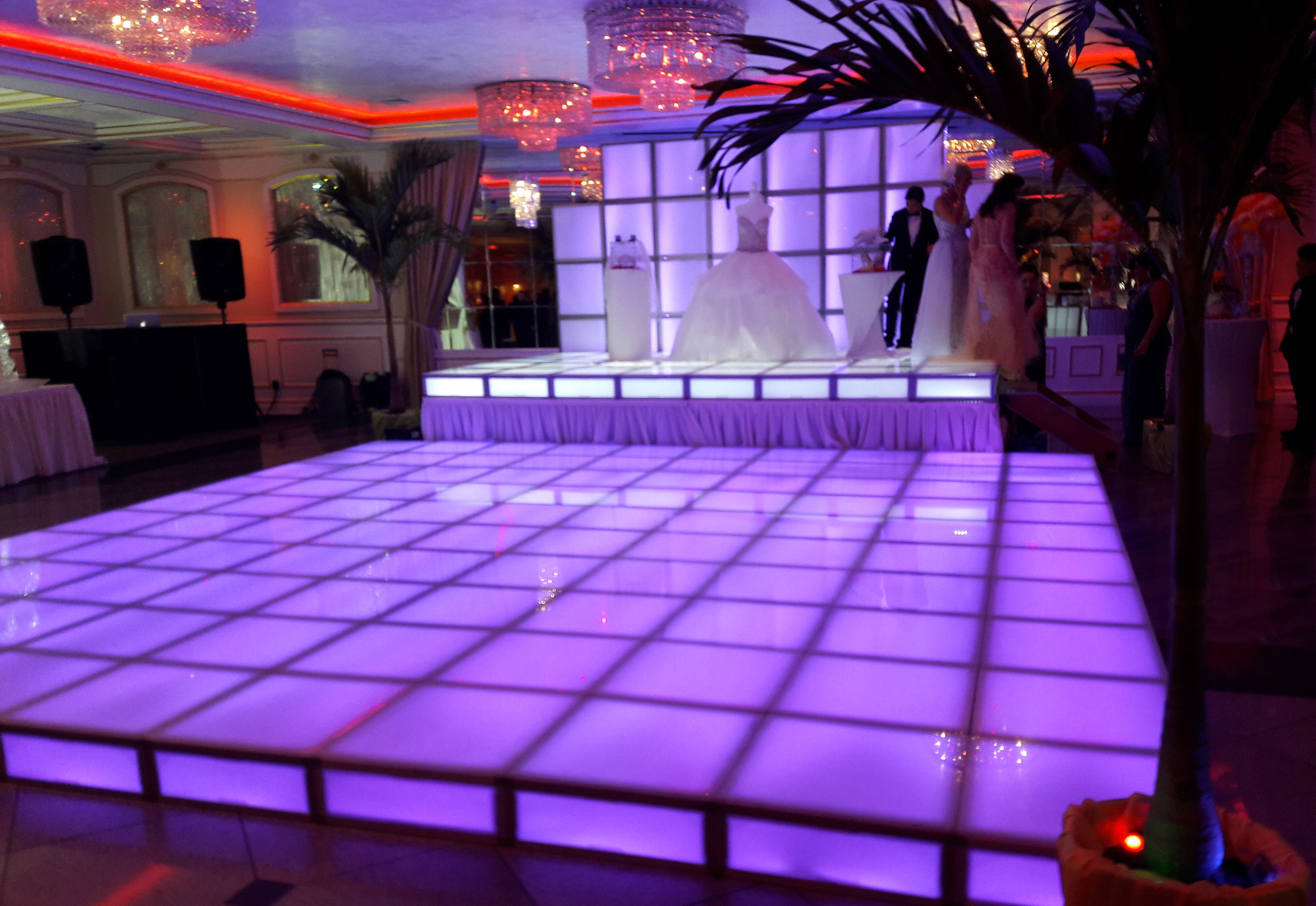 Purple lights LED Dance Floor.